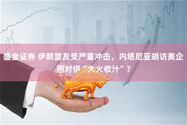 盛金证券 伊朗盟友受严重冲击，内塔尼亚胡访美企图对伊“大火收汁”？