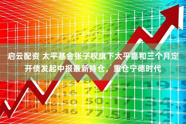 启云配资 太平基金张子权旗下太平嘉和三个月定开债发起中报最新持仓，重仓宁德时代