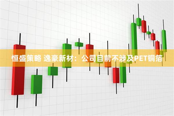 恒盛策略 逸豪新材：公司目前不涉及PET铜箔